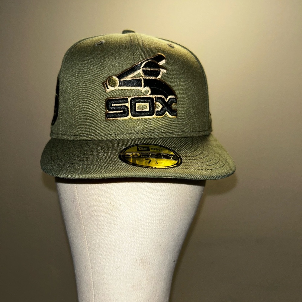New Era Chicago White Sox 59FIFTY  Olive with camo under the brim